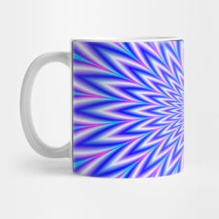 24 Point Star in Pink and Blue Mug